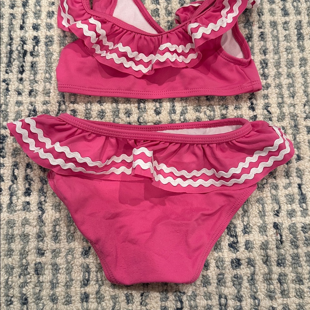 Janie & Jack Ric Rac Ruffle 2-Piece Swimsuit - Picture 3 of 3